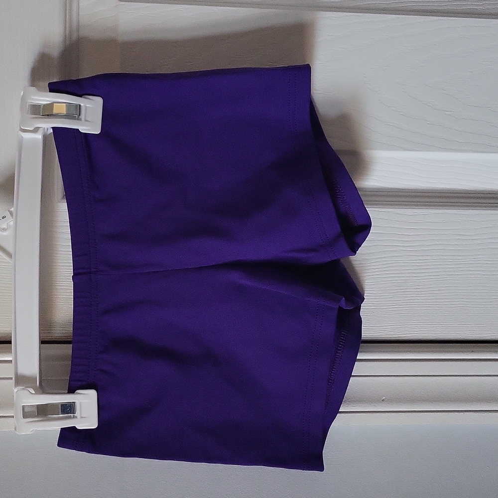 Girls spandex gymnastics shorts